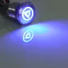 16mm LED illuminé autobloquant étanche bouton de poussée interrupteur en acier inoxydable